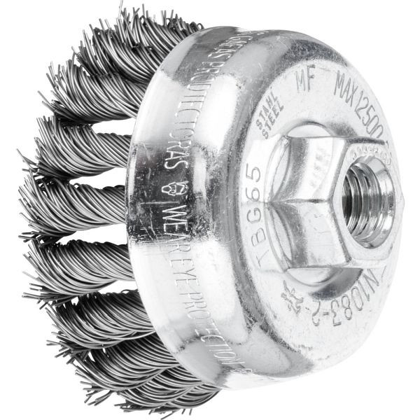 Pferd Topfbürste mit Gewinde, gezopft TBG 65/M14 ST 0,50, VE: 5 Stück, 43305021