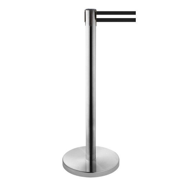 Stein HGS Personenleitsystem -P-Line Niro-, schwarz/weiß/schwarz waagerecht (gestreift), mit Sicherheitsverschluss (selbstlösend), 3638803