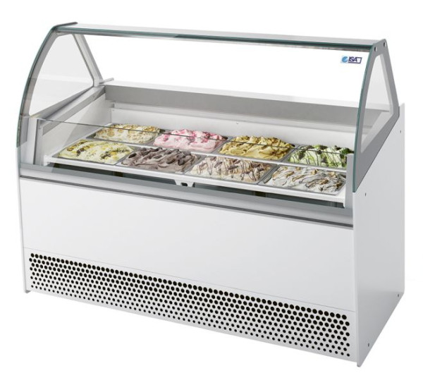NordCap Speiseeisvitrine BERMUDA VIEW LX 13 UM, steckerfertig, Umluftkühlung, 453101311003