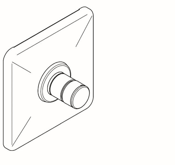 KWC Durchgangsventil, F3, hydraulisch, ohne Mischung, UP, Umrüstung AQRM704/676, 2030051029
