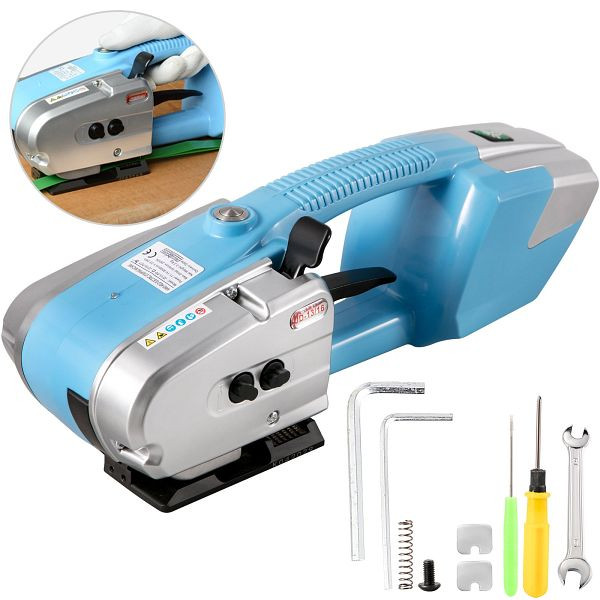 VEVOR Handumreifungsgerät Akku Schweißbandmaschine JD16 Tragbare Umreifungsmaschine Blau, Elektrisch, DBJJD16LS00000001V2