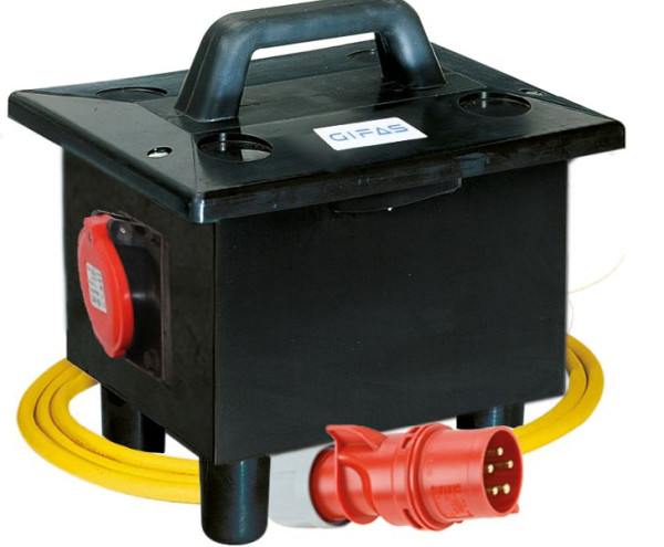 GIFAS Vollgummi-Verteiler Typ 6200, 1x CEE 63/400, 1x digitaler Drehstromzähler, 253659