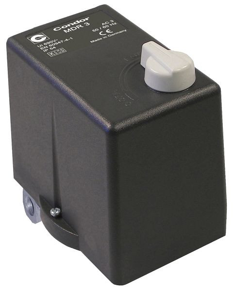 ELMAG Druckschalter CONDOR, MDR 3 EA/16 bar, 400 Volt (6, 3 - 10 A), inklusive Druckentlastungsventil EV3 S, 11939