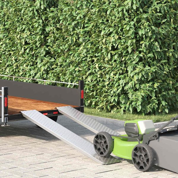 vidaXL Laderampe Silber 159 x 23 x 5 cm Verzinkter Stahl, 42019253