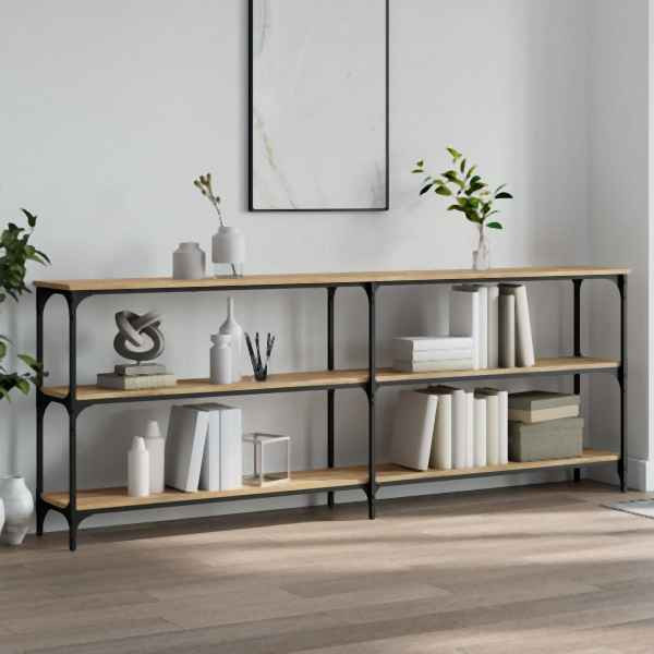 vidaXL Konsolentisch Sonoma-Eiche 200x29x75 cm Holzwerkstoff, 834111