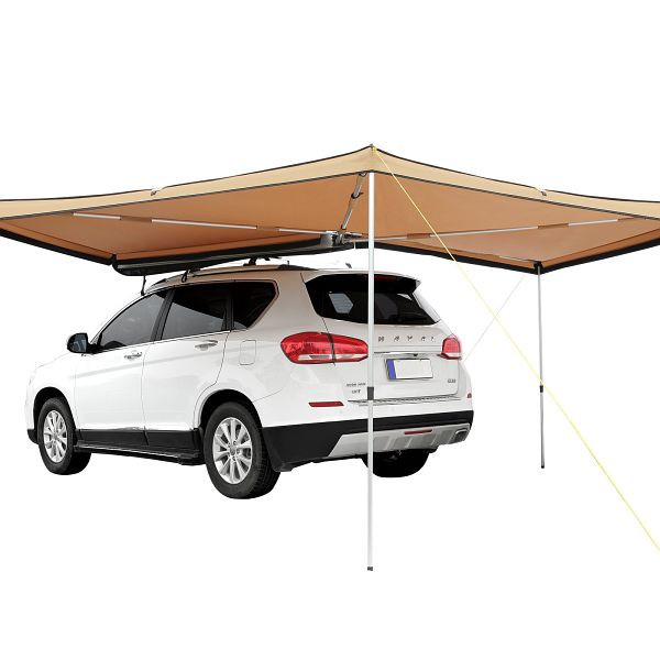 VEVOR Vehicle Awning 270 Degree 8.2' Height Retractable Car Side Awning UV50+, QCCPSSS20X7528OC7V0