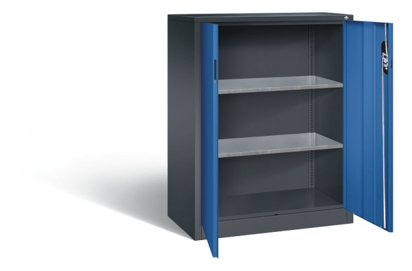 C+P Werkzeugschrank Acurado, H1200xB930xT500mm, Farbe: Schwarzgrau / Enzianblau, Muldengriff, 8521-000 S10172