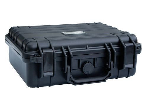 DENIOS Schutzkoffer aus Kunststoff (PP), schwarz, mit Schaumstoffeinlagen, 1,6 Liter, 247515