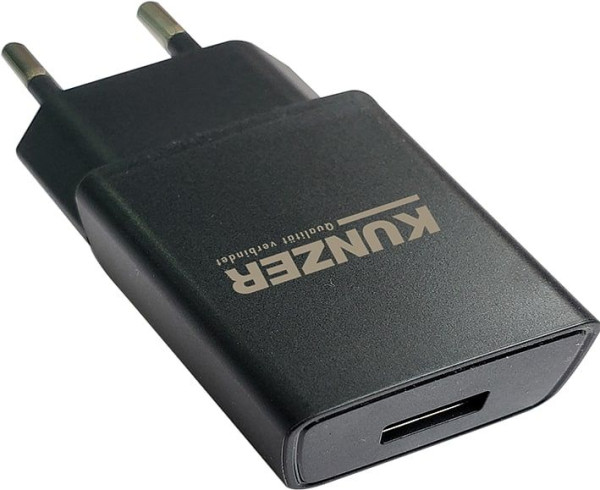Kunzer USB-Steckernetzteil 230V, 50-60Hz; Ausgang: 5V; 2.000mA, 7USBL230