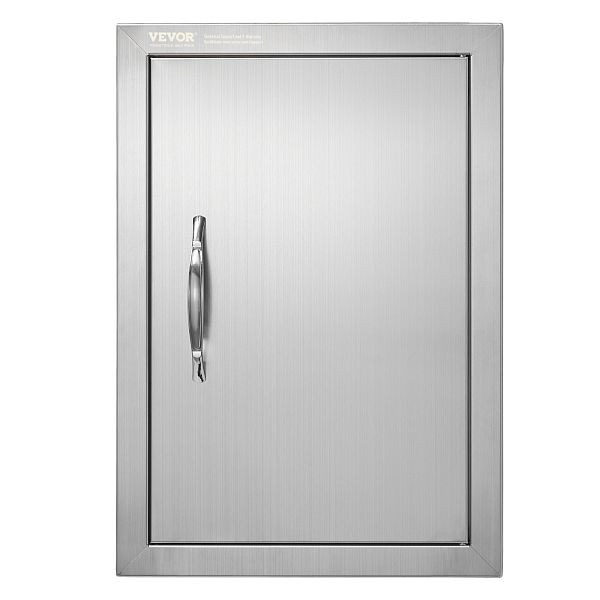VEVOR Grill-Zugangstür, 355 x 508 mm, Einzelne Außenküchentür, Vertikale Wandtür mit Griff, DMMBSCJMDCMBHON0UV0