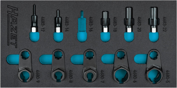 Hazet Abgassonden-Werkzeug Satz, 10-teilig, 22, 24, 14, 17, 19, 163-611/10