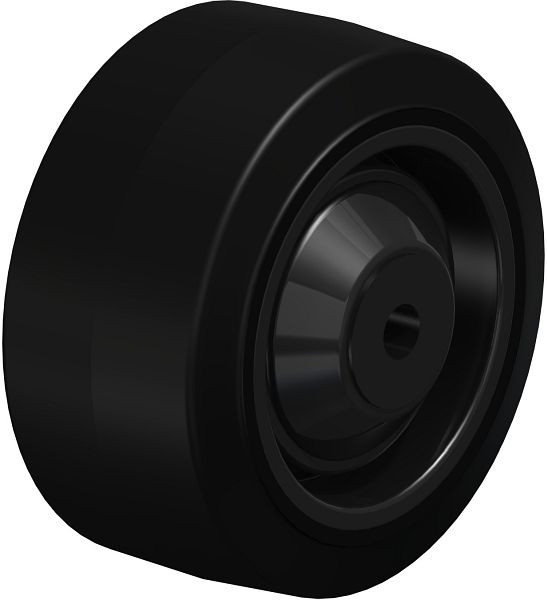 Blickle POEV 82/8K Rad aus Elastik-Vollgummi, Schwarz, 838266
