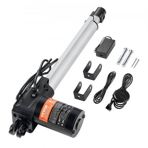 VEVOR 24V Linearaktuator-Kit 10 Zoll 0,98"/s 220lbs/1000N mit IP44-Schutz, 24VXXZXQ10INE56HBV2