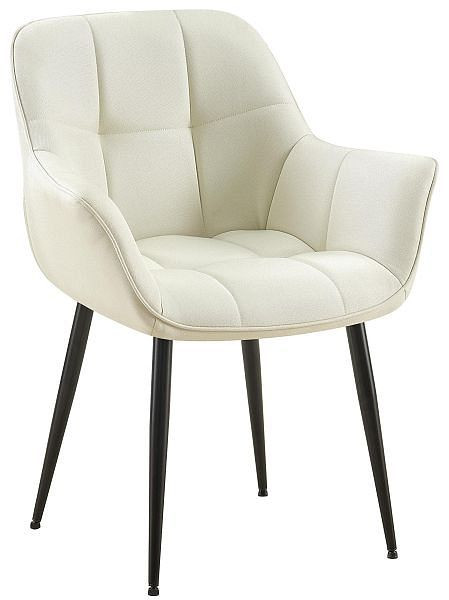 CLP Esszimmerstuhl Roseville Stoff, creme, 318306, 4251756455378