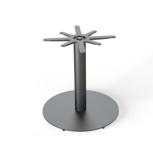 Feros Urban Tischgestell für Tischplatten Ø 120 cm, Schwarz, 13101