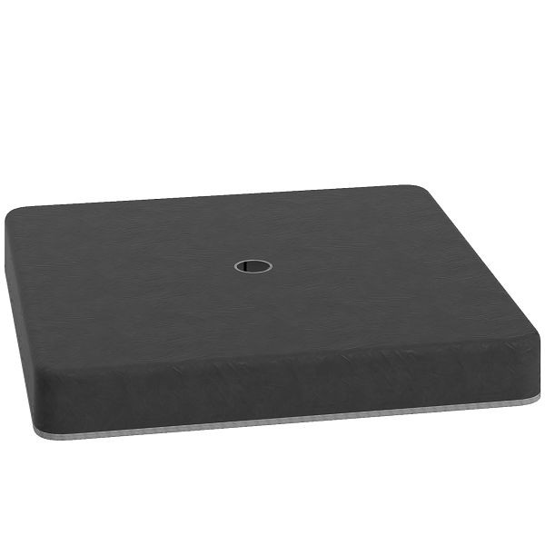 Outsunny Basisgewichte für Sonnenschirmständer, Wasserdicht, mit Sand befüllbar, Kunststoff, 89L x 89B x 10,5H cm, Schwarz, 84D-362V00BK