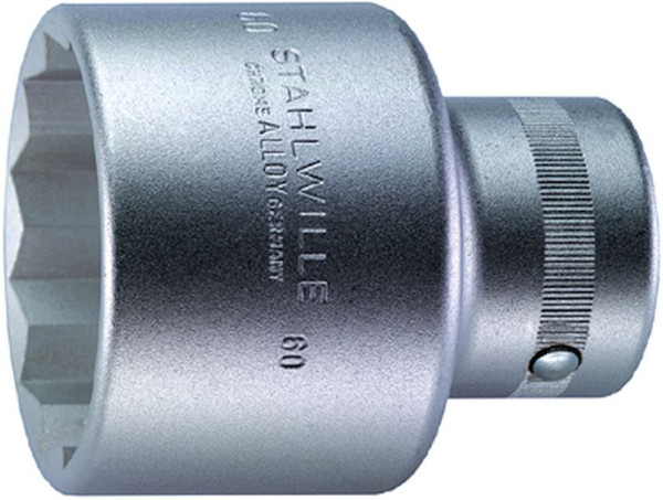 STAHLWILLE 25 mm (1") Steckschlüsseleinsatz Nr.60 Schlüsselweite 50 mm Länge 80 mm, 06010050