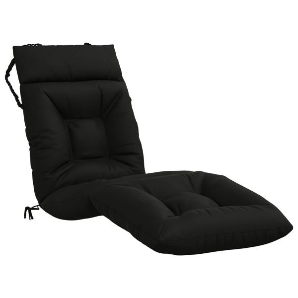 vidaXL Sonnenliege Kissen VIANEN 100 % Polyester Schwarz, 953909