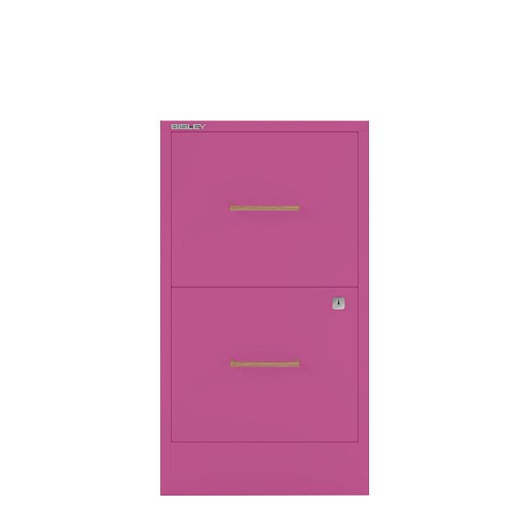 Bisley Home Filer, 2 HR-Schubladen, Eichengriff, 681 fuchsia, PFA2OH681