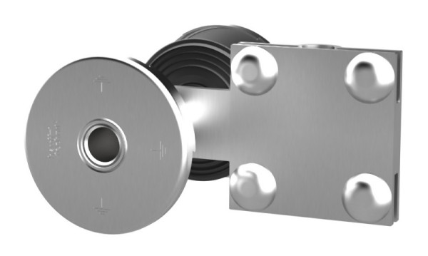 Hauff Erdungsdurchführung mit Anschlusslasche und Kreuzklemme, Wandstärke: 250 mm, Gewindeanschluss: M16, 1700031250