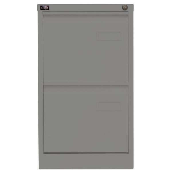 Bisley LIGHT Hängeregistraturschrank LIGHT, einbahnig, 2 HR-Schubladen, 649 slate, IPCCA12649