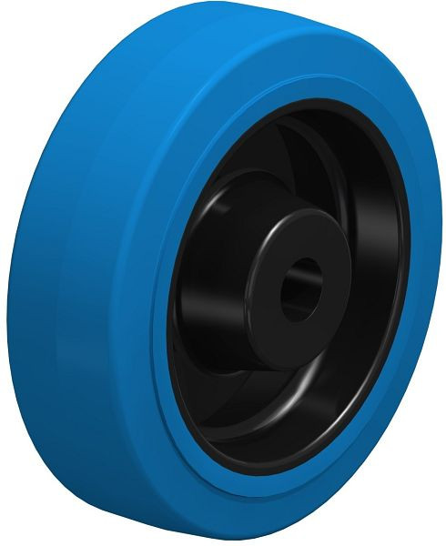 Blickle POEV 160/20R-SB Rad aus Elastik-Vollgummi, Blau, 598185