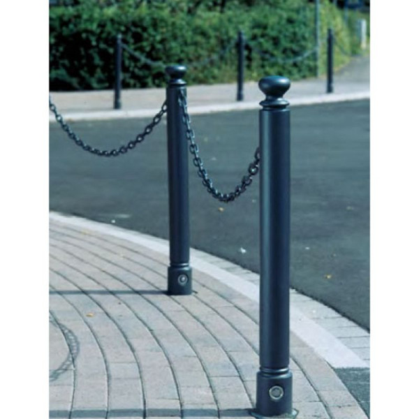 Stein HGS Absperrkette, RAL 6005 moosgrün, meterware, 25537, 4063527598548