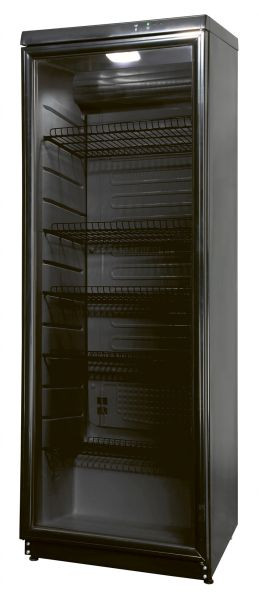 NordCap COOL-LINE Glastürkühlschrank, CD 350 LED BLACK, 4703502107