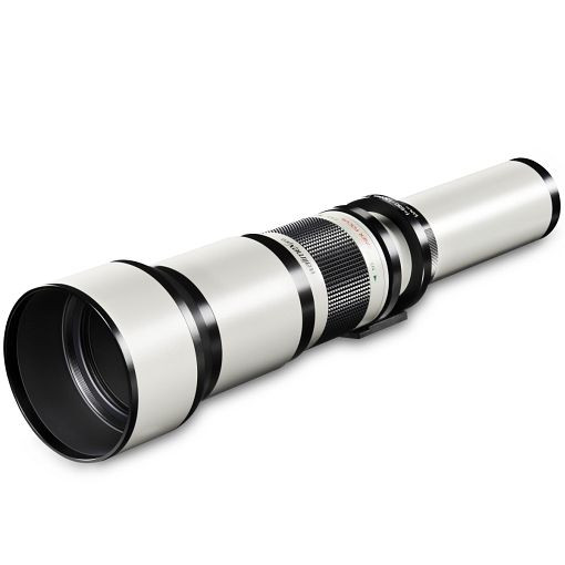 Walimex pro Telezoomobjektiv DSLR Canon EF, Brennweitenbereich 650-1300mm, 8 Linsen in 5 Gruppen, Filtergewinde 95mm, 1015863