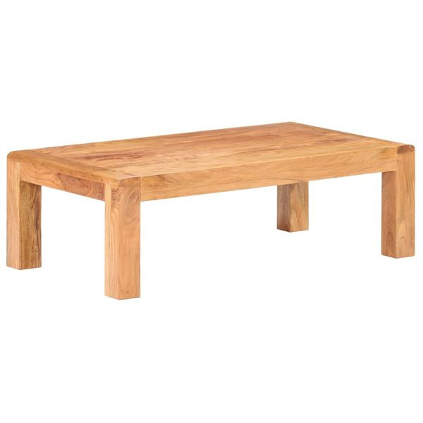 vidaXL Couchtisch 110x60x35 cm Massivholz mit Honigfarbenem Finish, 289630