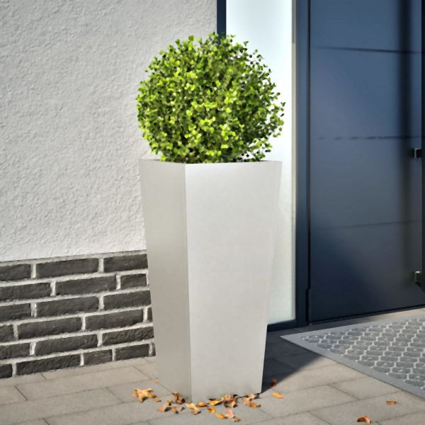 vidaXL Pflanzkübel 35x35x75 cm Edelstahl, Blumenkübel, 851088