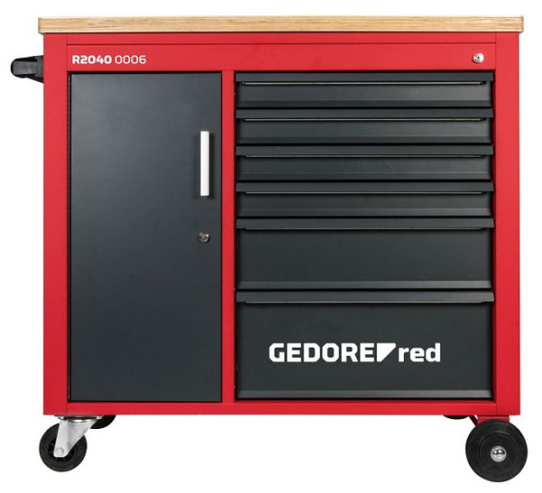 GEDORE red Werkstattwagen MECHANIC Plus mit 6 Schubladen 988x431x935, 3301818