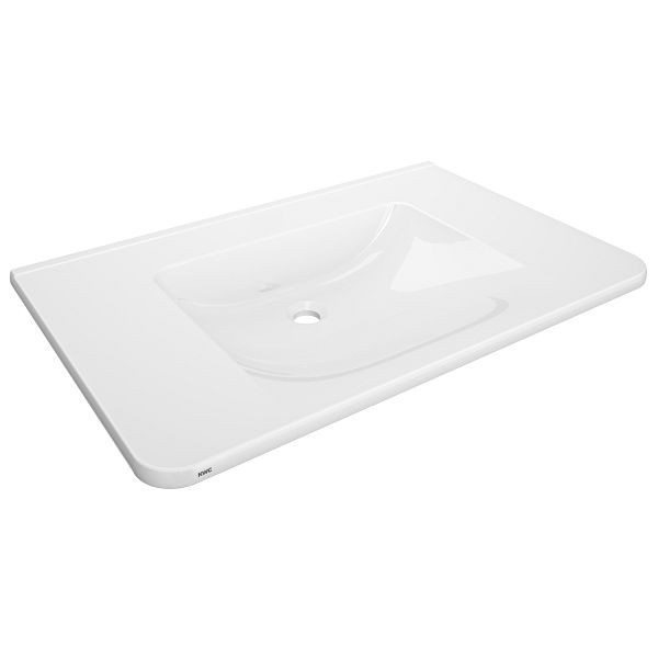 KWC Einzelwaschtisch, MEDCARE, MIRANIT, 850x150x550 mm, weiß, 2030072441