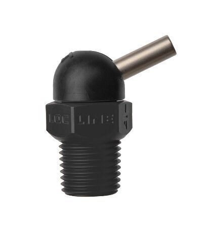 Loc-Line Hochdruckdüse CD 1/4", D=2,2mm, L=12,7mm, a=72° schwarz, L72066S