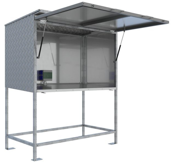 Schake Planstand, verzinkte Stahlkonstruktion mit Aluminium-Blechverkleidung, 53500EL