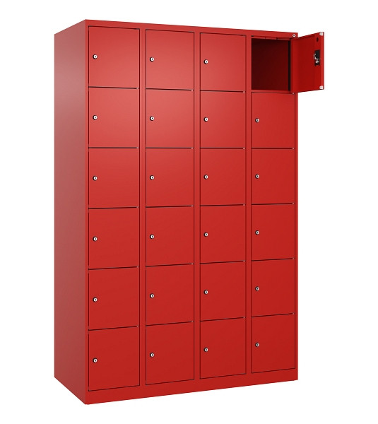 C+P Schließfachschrank Evolo PLUS, 24 Fächer, 1850x1200x500mm, 3020/3020, 049000-406 S10025