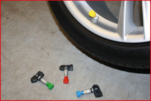 KS Tools RDKS / TPMS Reifenentlüfter, gelb, links vorn, 100.1186
