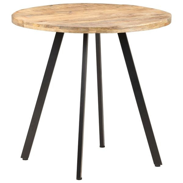 vidaXL Esstisch 80 cm Raues Mangoholz, 320483, 8720286070284