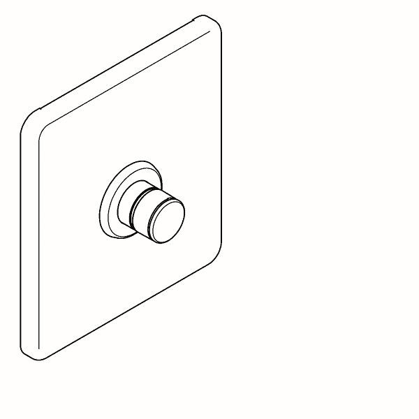 KWC Durchgangsventil, F3, hydraulisch, ohne Mischung, UP, Umrüstung 5301/2331, 2030058482