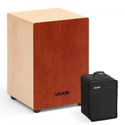 VEVOR Cajon, Kistentrommel mit Gitarrensaiten, leichte Holz-Drum-Box, tragbar, inkl. Reisetasche, 305x305x430 mm, MXGCGKJTXDBXXFWY8001V0