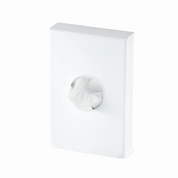 Air Wolf Hygienebeutelspender, Serie Omikron II, H x B x T: 140 x 93 x 24 mm, Stahl weiß, 35-794