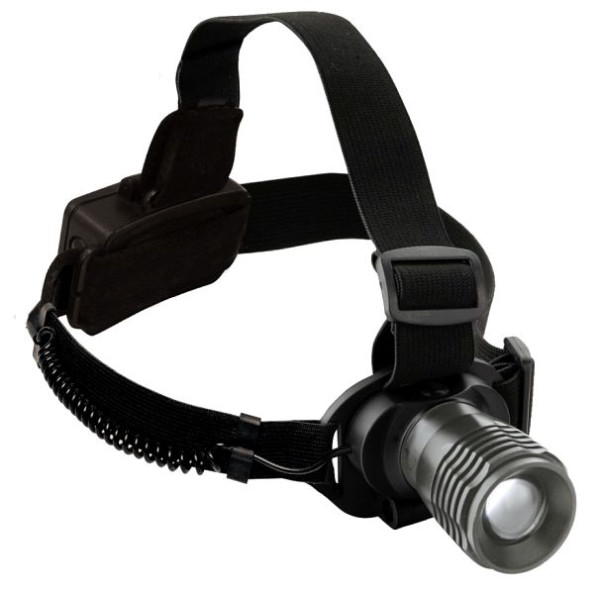 Kraftwerk Hochleistungs Stirnlampe mit 3 Watt Cree-LED, Dimm- und Zoom-Funktion, 32061