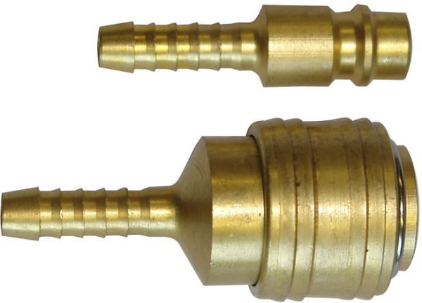 Güde Kupplung/Stecknippel 6 mm, mit Tülle, 41006, 4015671410061
