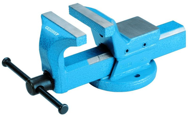 GEDORE Parallel-Schraubstock, 125 x 150 mm, blau lackiert, 6501100