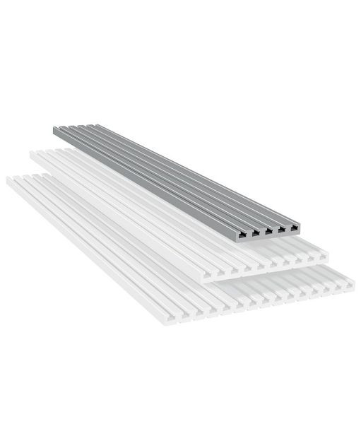 isel T-Nutenplatte PT 25, B125 x H20 x L1200 mm, natur eloxiert, 2-seitig plangefräst, 201014 1200