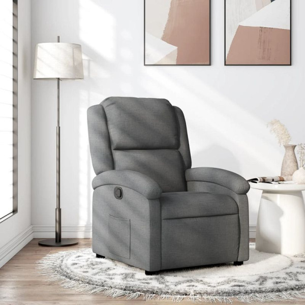 vidaXL Relaxsessel, Stoff, Dunkelgrau, 3205413, 8721012179011