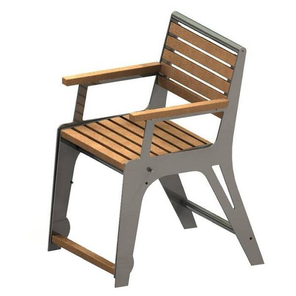 Stein HGS Stuhl -Comfort- mit Gasdruckfeder, RAL8019 graubraun, 23336