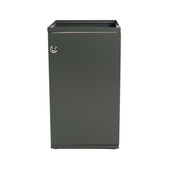 STEIN HGS Modulare Mülleimer mit Tür und Beutelhalter, 85 Liter, dunkelgrau, 83869.0004