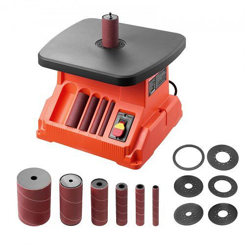 VEVOR Oszillierender Spindelschleifer, 2000 U/min, 6 Hülsen (12,7–76,2 mm), 16 mm Hub, 390x415 mm Tisch, Möbel & Holzarbeiten, ZZSGJTSZZ240N9I70001V2