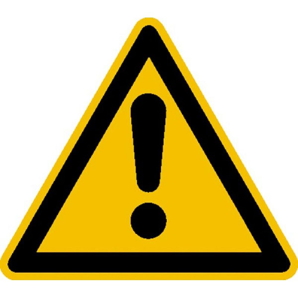 Stein HGS Warnschild, Allgemeines Warnzeichen, 12,5 mm / Folie, 500er-Rolle, 31.1108